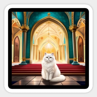 Persian Cat in Palace Sticker